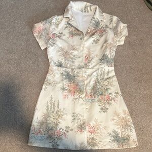 Cider Pastel Floral Mini Dress